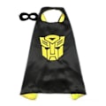 Pikkukuva 2 / 5: Super sankari -asuun tarkoitetut viitat ja silmänaamiot lapsille - Musta Transformers -viitta + silmänaamio Black transformers