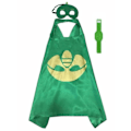 Pikkukuva 4 / 4: Pyjamassankarit, PJ Masks - Viitta, silmämaski ja rannekoru Vihreä PJ Masks Gekko -vihreä Green PJ Masks Gekko -green