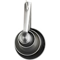 Miniatyrbild 1 av 4: Mätsats 4 delar 12 cm Rostfritt Gastromax Silver 12 cm