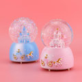 Miniatyrbild 5 av 5: Musikalisk Snöglob Musikask Kristallkula Upplyst Musikaliskt Ornament Melodi Konstföremål Födelsedag Jul Nyår Musikalisk Present Blue