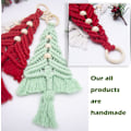Miniatyrbild 4 av 6: Macrame julgran 3-pack Bohéme juldekorationer Julgransprydnader färdig julgran set väggdekoration