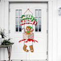 Pikkukuva 4 / 5: Jouluovikoriste MerryChristmas Joulupukki kirjain juhlatunnelman koriste riipus
