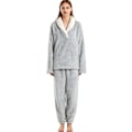 Miniatyrbild 5 av 6: Dam Pyjamas Varma Fleece Pyjamas Set Vinter Mjuk Dam 2-Delar Nattkläder Loungewear Set Långärmad Topp och Termiska Byxor Pjs Sleepwear