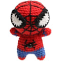Pikkukuva 3 / 5: Valmis käsin virkattu Spiderman-riipus Neuleavaimenperäriipukset Kudottu piirretty nukke Laukun ripustus