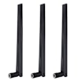 Miniatyrbillede 1 af 8: 3-delt WiFi router SMA trådløst netværkskort ekstern antenne til ASUS RT-AC68u