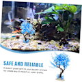 Miniatyrbillede 4 af 9: Akvariedekoration simulering vandplanter kæledyr forsyninger krybdyr landskab fiskebeholder landskab dekorationer simulering planter