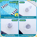 Miniatyrbild 4 av 5: Badring för vuxna 2-pack, 4 i 1 Uppblåsbar badmatta, Uppblåsbar badhängmatta, Badnätsmatta, Simning