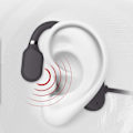 Pikkukuva 4 / 7: Luujohtokuulokkeet Bluetooth Open Ear Langattomat HiFi Stereo -kuulokkeet mikrofonilla urheiluun, kuntoiluun, pyöräilyyn, juoksuun, ajamiseen (musta) Black