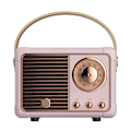 Pikkukuva 1 / 5: Retro Bluetooth-kaiutin, Vintage FM-radio vanhalla klassisella tyylillä, korkea äänenvoimakkuus, Bluetooth 5.0 langaton yhteys, tukee TF-korttia pink