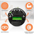 Pikkukuva 4 / 5: 4 renkaat yhteensopiva IROBOT ROOMBA Robot 500 600 700 800 I7 S9 Irobot DB Musta