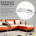 Miniatyrbild 3 av 5: 2-pack soffkopplare, metall sektionssoffa möbelkopplare sektionssoffkopplare för glidande soffa