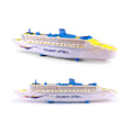 Miniatyrbillede 1 af 5: Elektrisk Oceanliner Krydstogtskib Legetøj Blinkende Farverige Sirene Lyd Børn Uddannelsesmæssig Model