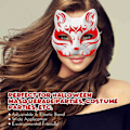 Miniatyrbilde 2 av 4: 3 stk Therian-masker Hvite Kattemasker Blanke DIY Maske Dyr, Kattemaske