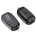 Pikkukuva 1 / 5: Mini aurinkolaturi avaimenperä varavirtalähde matkapuhelimelle 1200mA Musta: Lightning-liitännällä Black: For Lightning