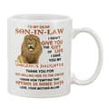 Till Min Kära Svärson Mugg Brev Och Mönster Tryckt Mugg Diskmaskin Och Mikrovågsugn Säker Kopp