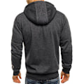 Miniatyrbillede 3 af 4: Herre Hoodies Sweatshirt Zip Up Letvægtsjakker Dark Grey M