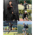 Miniatyrbillede 6 af 7: Pakke af Langærmede Løbetoppe til Mænd, Base Layer Kompressions Top T-Shirts, Hurtigtørrende Fugttransporterende Gym Atletisk Træning Workout Tee Shirts L Black+gray