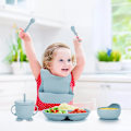 Miniatyrbild 5 av 5: Barnservis BPA-fri Tallrikar Set Baby Silikon Set