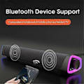 Miniatyrbillede 5 af 5: 4D Computer Højttaler Bar Stereo Lyd Subwoofer Bluetooth Højttaler til Laptop Notebook PC Musikafspiller (Hvid)