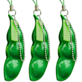 Miniatyrbild 2 av 4: Squeeze Beans Keychain  Fidget Toys Squishy Pea Pod Stress Toy Bring Fun for Kids 3PCS with Reduce Anxiety and Stress