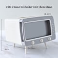Miniatyrbillede 2 af 6: TV-formet servietholder med multifunktionel opbevaringsboks til køkken, soveværelse og kontor. green