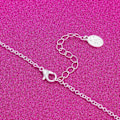 Miniatyrbillede 4 af 7: Barbie Crystal Script Logo Halskæde xixl Guld Gold