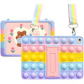 Miniatyrbillede 1 af 7: Push Pop Fidget Legetøj Etui til iPad 2/3/4 9.7'' tommer Silikone Stødsikkert Tablet Cover med Foldbart Stativ og Snøre (iPad 2/3/4 9.7'') iPad 2/3/4 9.7"