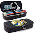Miniatyrbillede 2 af 5: Real Madrid Læder Penalhus Blyant Etui Stationery Taske Kontor Bærbar Opbevaringsboks Kosmetikboks Mappe bd002948 FARVE One Size