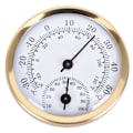 Miniatyrbild 1 av 5: Analog inomhus termometer hygrometer guld Gold