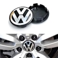 Miniatyrbild 1 av 7: 4-Pack Volkswagen Navkapslar – Hjulnavemblem 56mm