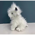 Miniatyrbillede 2 af 2: Labubu Macaron Monster Nøglering Spændende Monster Macaron Vinyl Ansigt Plys Nøglering Kunst Samleobjekt Legetøj Børnegave white