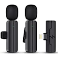 Miniatyrbild 1 av 8: Trådlös Lavalier Lapel Mikrofon - Mini Videoinspelningsmikrofon för innehållsskapande - Clip-on Mikrofoner för YouTube Vlog Livestream & Podcast