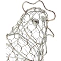 Pikkukuva 3 / 4: Kananmunakori, kana-aiheinen, valmistettu metalliverkosta, suojaa kaikenlaisilta iskuilta ja onnettomuuksilta. 32 x 16 cm