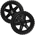 Miniatyrbild 1 av 5: 2 st Shoppingvagn Hjul Barnvagn Hjul Utbytbara Vagn Hjul Metallhjul För Vagn