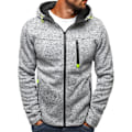Pikkukuva 1 / 3: Miesten hupparit, collegepaidat, vetoketjulliset kevyet takit Light Grey-1 3XL