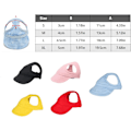 Miniatyrbilde 2 av 7: Hundehatt Lerret Hunde Solhatt Hunde Baseball Cap, Ny Tie-Dye Sommer Utendørs Hundehatt, Hunde Reise Sportshatt, Justerbar Kjæledyr Solhatt med Ørehull M