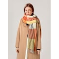 Miniatyrbild 3 av 6: Sjal för kvinnor Sjal Vinter Tartan Wrap Lång Snurrande Tassel Sjal Stole Dam Varm Sjal Orange+Yellow