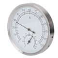 Miniatyrbillede 9 af 9: Saunatermometer i rustfrit stål, hygrometer, termometer til dampbad med letlæselig skala, termohygrometer, tilbehør til saunarum