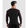 Miniatyrbillede 3 af 7: Pakke af Langærmede Løbetoppe til Mænd, Base Layer Kompressions Top T-Shirts, Hurtigtørrende Fugttransporterende Gym Atletisk Træning Workout Tee Shirts L Black+gray