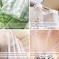 Miniatyrbilde 4 av 7: Dusjforheng 3D Semi Transparent EVA Vanntett Muggsopp Bevis Resistent Baderomsforheng Miljøvennlig Vaskbar Badeforheng, 180x200cm(72\"x79\") Water Cube