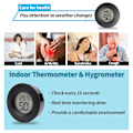 Miniatyrbild 3 av 5: Mini hygrometertermometer, LCD digital hygrometer, liten inomhushygrometertermometer, hemtermometerhygrometer, reptil 6pc