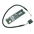 Miniatyrbillede 3 af 5: M.2 Key-M til Key Ae/E Adapterkort til M.2 NGFF Pcie Protokol Trådløst Netværkskort Modul-M.784