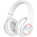 Miniatyrbillede 1 af 7: Trådløse Bluetooth hovedtelefoner - Farverige lys/Foldbare/Stor batterikapacitet/Indbygget mikrofon - Bluetooth 5.0/10 m rækkevidde/Stereo surround White