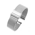 Miniatyrbild 2 av 5: Mesh Armbands Snabbkoppling Armbands Milanese Rostfritt Stål Mesh Armband för Ersättning, En Storlek Klockspänne Passar Apple Watch Silver 24mm
