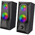 Miniatyrbild 1 av 7: Datorhögtalare, RGB Färgad LED-ljusemitterande Högtalare, Stereo Subwoofer Datorhögtalare, USB2.0 Kanal PC-högtalare
