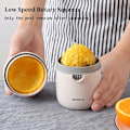 Miniatyrbillede 5 af 6: Citronpresser - Enkel manuel citruspresser til appelsiner - Lille bærbar limepresser med to anvendelsesmuligheder til forskellige frugter Blue