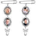 Miniatyrbillede 2 af 5: Bryllupsbuket Foto Charm DIY Pin Brosche Fremstillingssæt A4 A4
