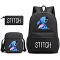 Lilo & Stitch Ryggsäck Set Skolväska. .- Perfekt Svart Black