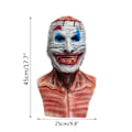 Miniatyrbild 4 av 4: Skräckmask Huvudöverdrag Mun Rörlig Skalle Huvudöverdrag Skräck Skalle Mask