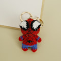 Pikkukuva 4 / 5: Valmis käsin virkattu Spiderman-riipus Neuleavaimenperäriipukset Kudottu piirretty nukke Laukun ripustus